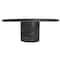 Hello Honey® 16" Black Oval Mango Wood Pedestal